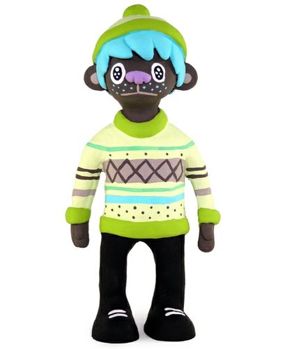 Charlie - Green Sweater  figure by Jon Knox (Hello, Brute). Front view.
