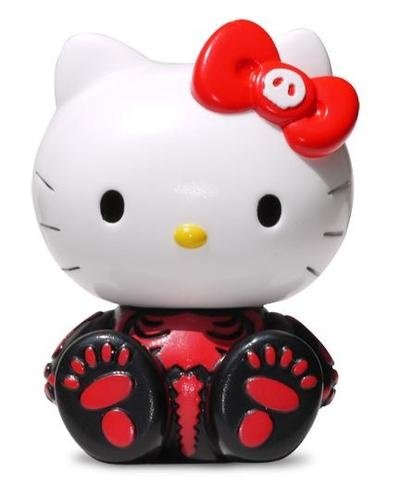 Hello Kitty Skull figure by Balzac X Sanrio, produced by Secret Base. Front view.