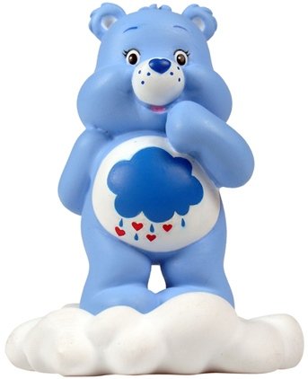 Grumpy Bear On Cloud figure by Play Imaginative, produced by Play Imaginative. Front view.