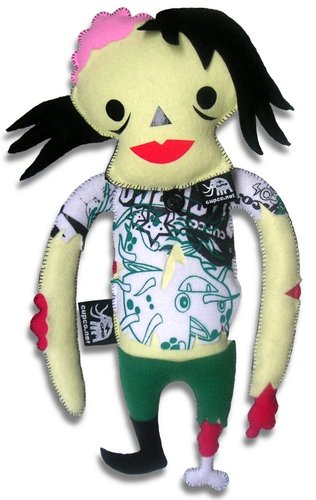 Zombie Girl figure by Cupco, produced by Cupco. Front view.
