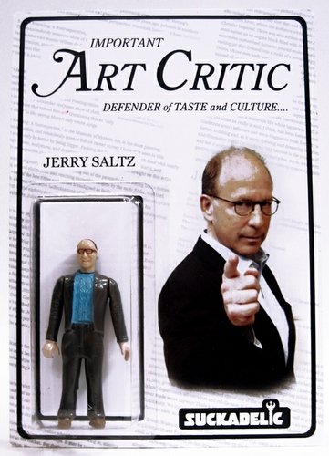 Important Art Critic  figure by Sucklord, produced by Suckadelic. Front view.