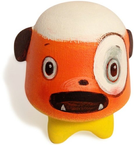 Candy Corn Gumdrop 04 Terrified edition figure by 64 Colors. Front view.