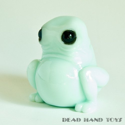 10 - Pale Green figure by Brian Ahlbeck (Lysol), produced by Dead Hand. Front view.
