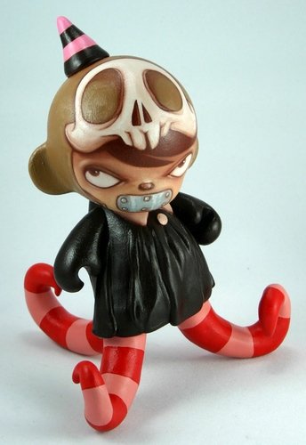 Squid Girl in Black Dress figure by Kathie Olivas, produced by Kidrobot. Front view.