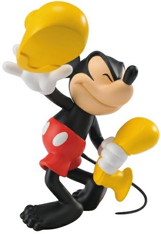 Mickey Mouse Shoeless - VCD No.158 figure by Roen, produced by Medicom Toy. Front view.