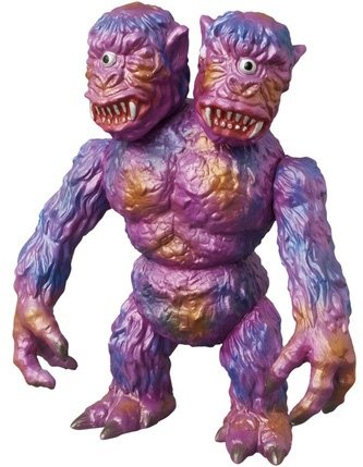 Double-headed Hominid figure by Target Earth, produced by Medicom Toy. Front view.