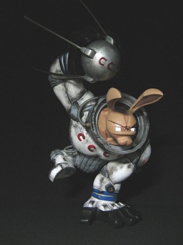 Paw! - Soviet Cosmonaut custom figure by Captain Hh, produced by Coarsetoys. Front view.