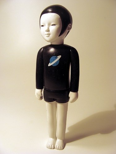 Perk Pioneer figure by Perk, produced by Adfunture. Front view.