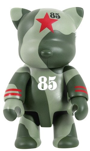 Taipei Toy Festival Nightfighter Cat figure by Frank Kozik, produced by Toy2R. Front view.