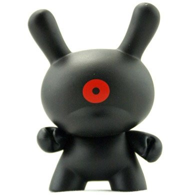 Mothman figure by David Horvath, produced by Kidrobot. Front view.
