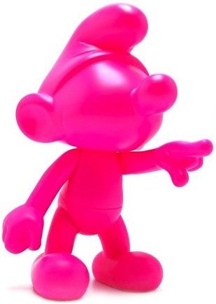 Smurf - Pink DIY figure by Peyo, produced by Artoyz Originals. Front view.