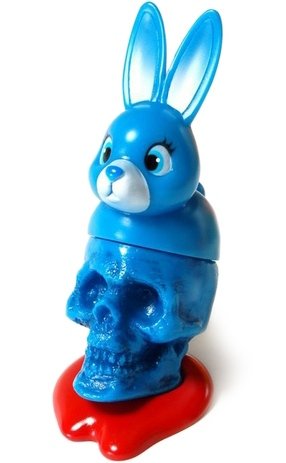 Rabbit Blue figure by Kikkake, produced by Kikkake. Front view.