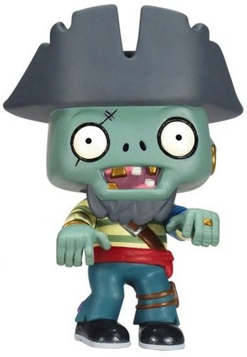 Swashbuckler Zombie figure, produced by Funko. Front view.