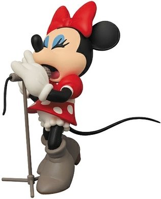 Minnie Mouse - Solo Version UDF-128 figure by Disney X Roen, produced by Medicom Toy. Front view.