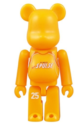Shimizu S-Pulse Be@rbrick 70% figure, produced by Medicom Toy. Front view.