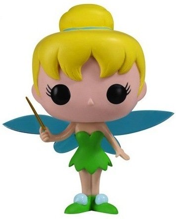 Tinker Bell figure by Disney, produced by Funko. Front view.