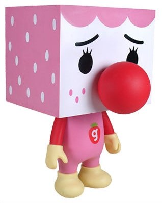 To-Fu  Gum Strawberry figure, produced by Play Imaginative. Front view.