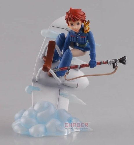 Nausicaa of the Valley of the Wind figure by Hayao Miyazaki, produced by Chaoer Studio Ghibli Statues. Front view.