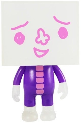 Colour Pop! To-Fu - Grape figure by Devilrobots, produced by Play Imaginative. Front view.