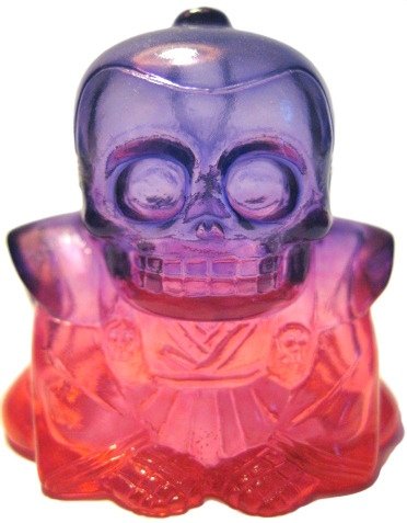 Honesuke (リアルヘッド 骨助) - Clear Purple/ Red figure by Realxhead X Skull Toys, produced by Realxhead. Front view.