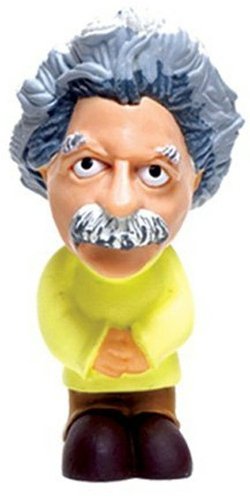 Albert Einstein figure, produced by Jailbreak Toys. Front view.
