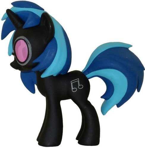 DJ PON-3 (Vinyl Scratch) figure, produced by Funko. Front view.