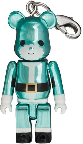 Beasanta Be@rbrick 50% - Turquoise Green figure, produced by Medicom Toy. Front view.