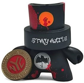 Stay Alive figure by Maze23, produced by Kidrobot. Front view.