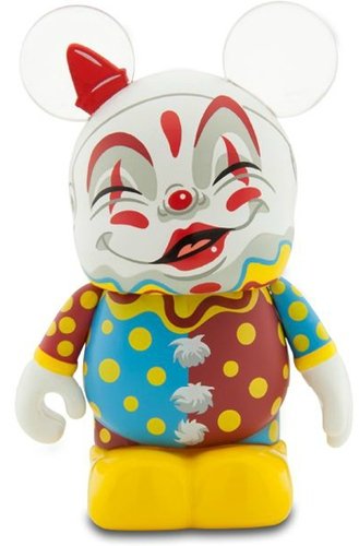 Clown figure by Gerald Mendez, produced by Disney. Front view.