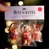 Bits n Bytes / Xmas Tree Decorations / Red 3 Pack