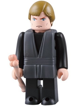 Luke Skywalker Jedi Knight figure by Lucasfilm Ltd., produced by Medicom Toy. Front view.