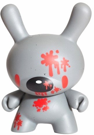 Gloomy Bear - Variant  figure by Mori Chack, produced by Kidrobot. Front view.