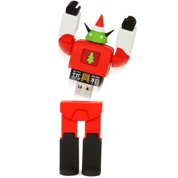 SantaBot figure by Incubot, produced by Nekobot. Front view.