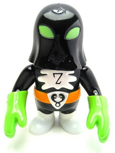 Hood Zombie - Moshi Moshi figure by Brian Flynn, produced by Super7. Front view.