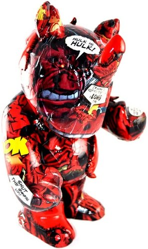 Red Hulk figure by Viseone. Front view.