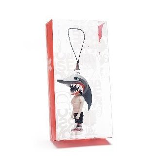 Coarsetoys: Jaws Keychain figure by Mark Landwehr, produced by Coarsetoys. Packaging.