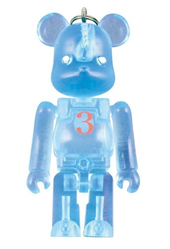 Birthday Be@rbrick 70% - 3 figure, produced by Medicom Toy. Front view.
