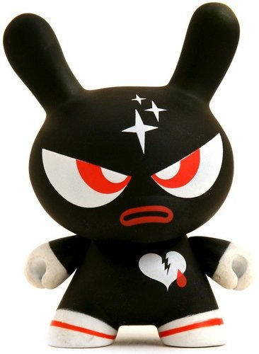 Superdeux Dunny figure by Superdeux, produced by Kidrobot. Front view.