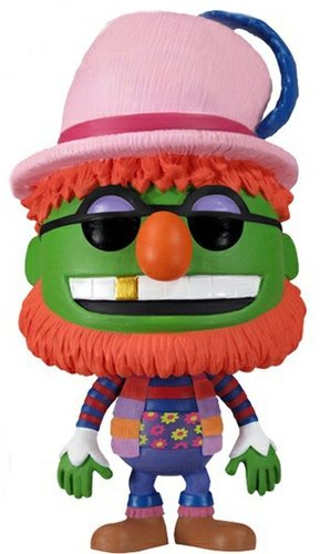 Dr. Teeth  figure by Jim Henson, produced by Funko. Front view.