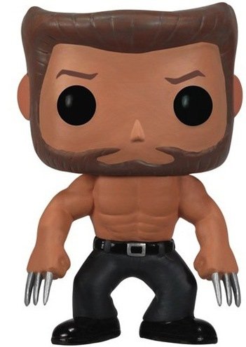 Logan figure by Marvel, produced by Funko. Front view.
