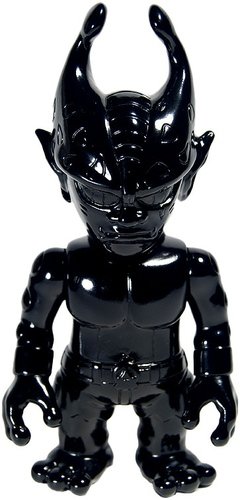 Mutant Evil - Unpainted Black figure by Mori Katsura, produced by Realxhead. Front view.