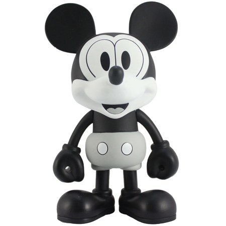Classic 1928 Mickey Mouse figure by Disney, produced by Play Imaginative. Front view.