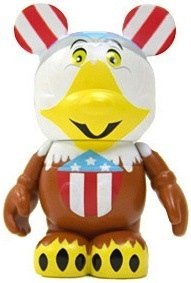 America Sings Eagle figure by Randy Noble, produced by Disney. Front view.