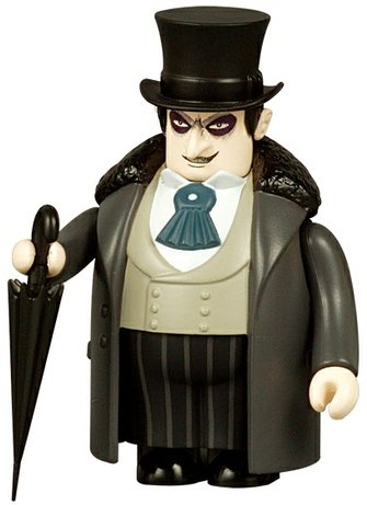 Penguin  figure by Dc Comics, produced by Medicom Toy. Front view.
