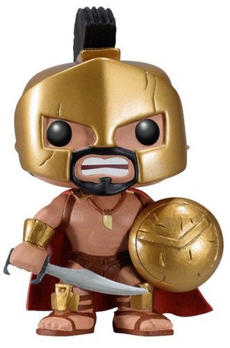 Leonidas  figure, produced by Funko. Front view.