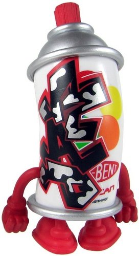 Mad Bentworld Can figure by Jeremy Madl (Mad), produced by Kidrobot. Front view.
