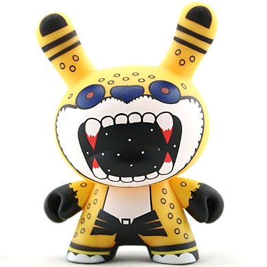 Jaguar figure by Nahual, produced by Kidrobot. Front view.
