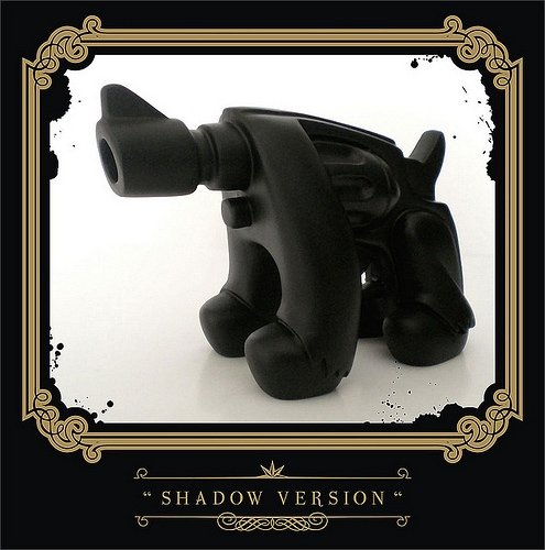 BarkinGun - Shadow Version figure by Abell Octovan , produced by My Royal Ego. Front view.