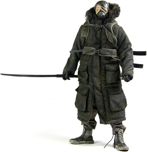 Ronin TK Moon figure by Ashley Wood, produced by Threea. Front view.