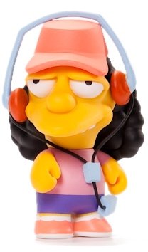 Otto figure by Matt Groening, produced by Kidrobot. Front view.